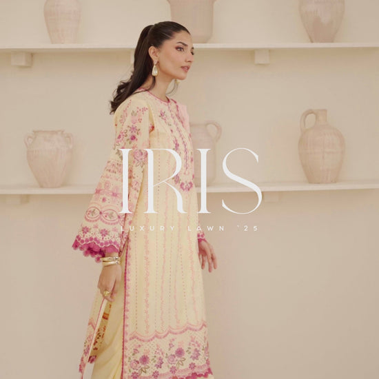 woman wearing a traditional yellow dress with intricate embroidery video